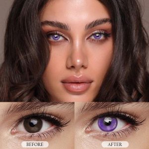 Coloredeye Magic Coral Violet Prescription Colored Contact Lenses