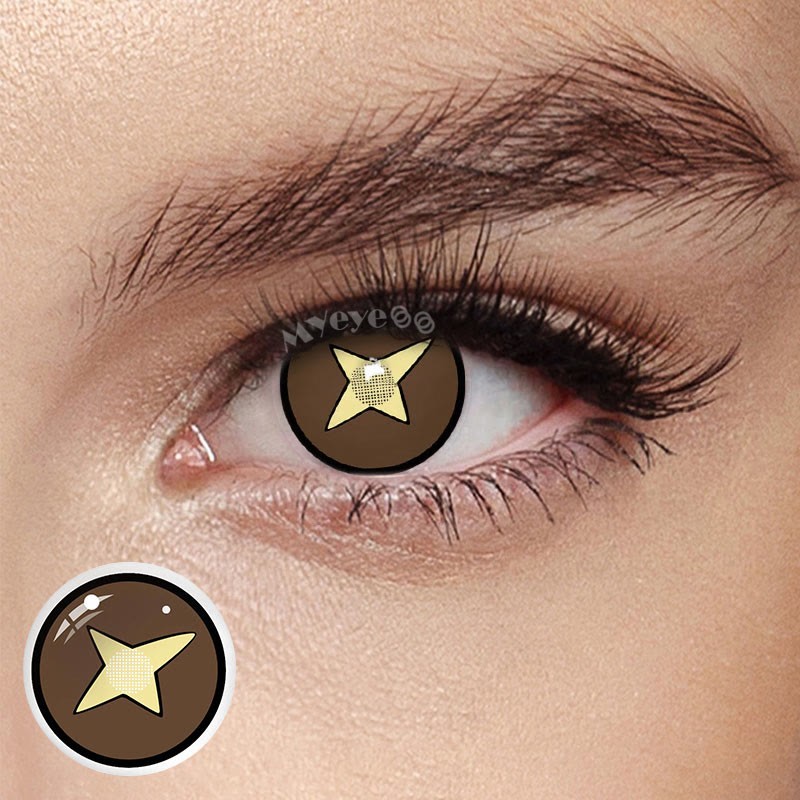 Coloredeye Blind Kinoko Brown Cosplay Colored Contact Lenses