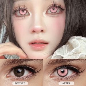 Coloredeye Cyber Pink Prescription Cosplay Colored Contact Lenses
