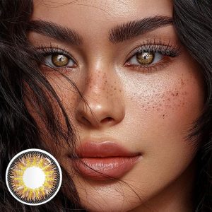 Coloredeye Wild Nature Vika Orange Brown Colored Contact Lenses