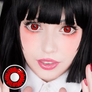 Coloredeye Peony Red Prescription Cosplay Colored Contact Lenses