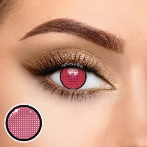 Coloredeye Blind Red Manson Mesh Cosplay Colored Contact Lenses
