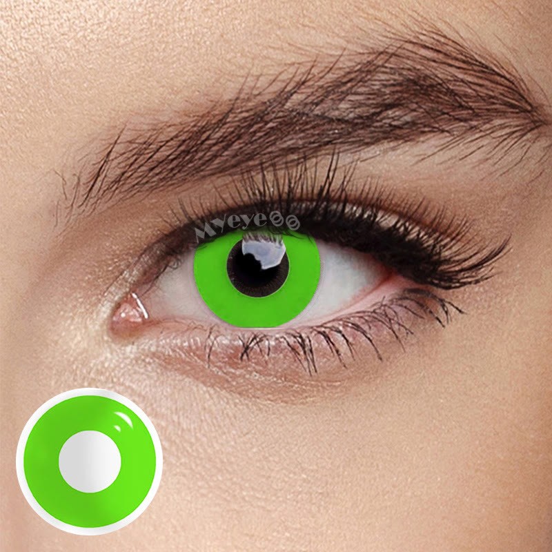 Coloredeye Light Green Block Cosplay Colored Contact Lenses