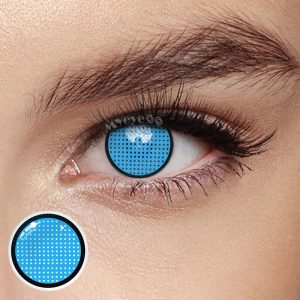 Coloredeye Blind Blue Mesh Cosplay Colored Contact Lenses