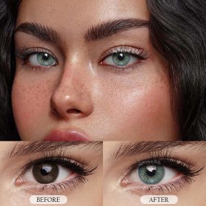 Coloredeye Mar Iris Green Colored Contact Lenses