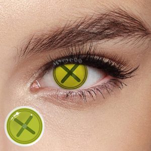 Coloredeye Blind Button Eye Green Cosplay Colored Contact Lenses