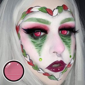 Coloredeye Blind Red Manson Mesh Cosplay Colored Contact Lenses