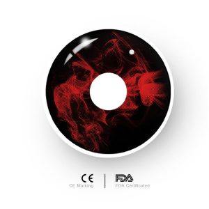Coloredeye Blood Black Prescription Cosplay Colored Contact Lenses | 1 Day