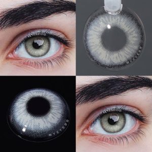 Coloredeye Fox's Eye Grey Prescription Men Colored Contact Lenses