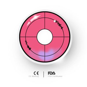 Coloredeye Red Violet Cosplay Colored Contact Lenses
