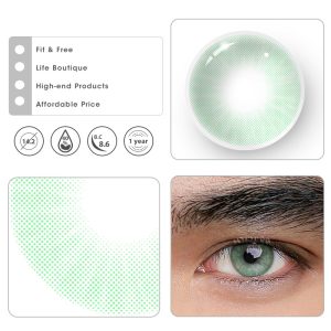 Coloredeye Hid II Verde Prescription Men Colored Contact Lenses