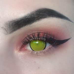 Coloredeye Blind Yellow Manson Mesh Cosplay Colored Contact Lenses