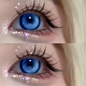 Coloredeye Cyber Dark Blue Prescription Cosplay Colored Contact Lenses | 1 Year