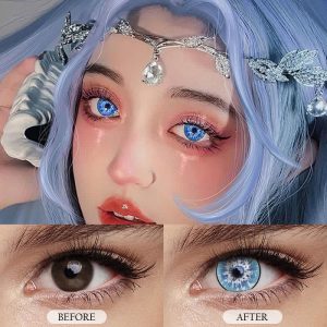 Coloredeye Blind Genshin Impact Snow Cosplay Colored Contact Lenses