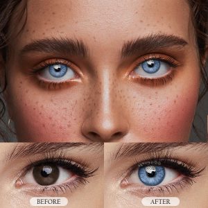 Coloredeye Rime Blue Prescription Colored Contact Lenses