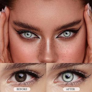 Coloredeye Fox's Eye Grey Prescription Colored Contact Lenses