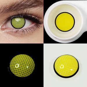 Coloredeye Blind Yellow Manson Mesh Cosplay Colored Contact Lenses