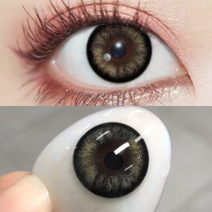Coloredeye Pearlescent Black Prescription Men Colored Contact Lenses