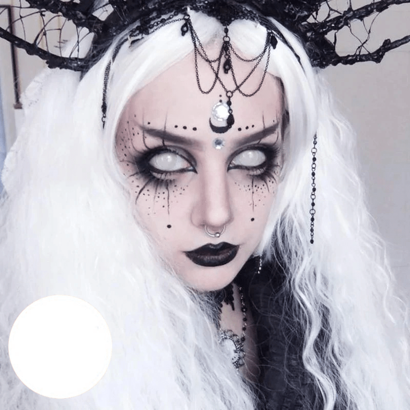 Coloredeye Blind Mini Sclera White Out Cosplay Colored Contact Lenses
