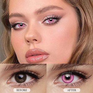 Coloredeye Magic Coral Rose Red Prescription Colored Contact Lenses