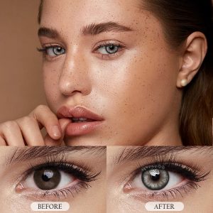 Coloredeye Pearlescent Grey Prescription Colored Contact Lenses