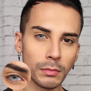 Coloredeye Ocean Grey Prescription Men Colored Contact Lenses