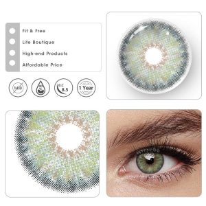 Coloredeye Petite Iris Grey Green Colored Contact Lenses