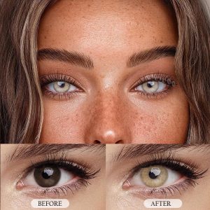 Coloredeye Aurora Brown Prescription Colored Contact Lenses