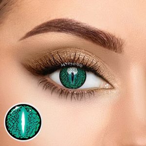 Coloredeye Blind Lizard Eye Green Cosplay Colored Contact Lenses