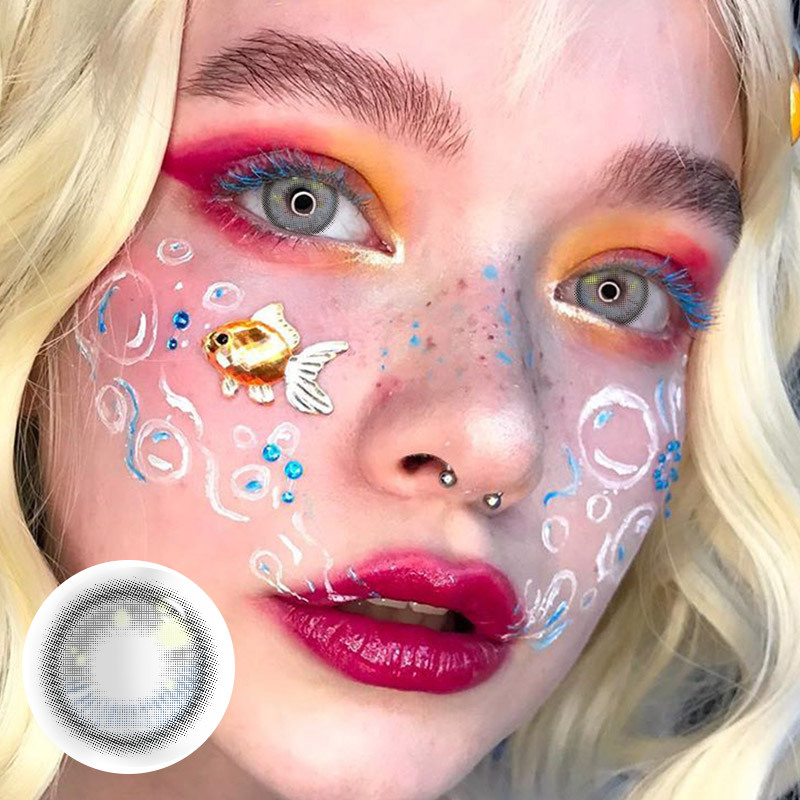 Coloredeye Kranya Grey Prescription Cosplay Colored Contact Lenses