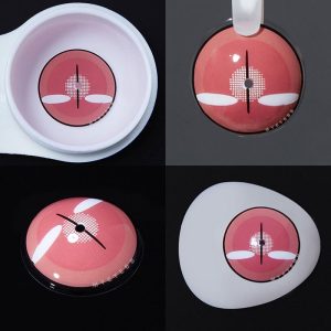 Coloredeye Blind Nezuko Demon Prescription Cosplay Colored Contact Lenses