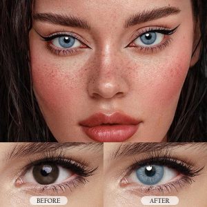 Coloredeye Unspoken Mirage Blue Prescription Colored Contact Lenses