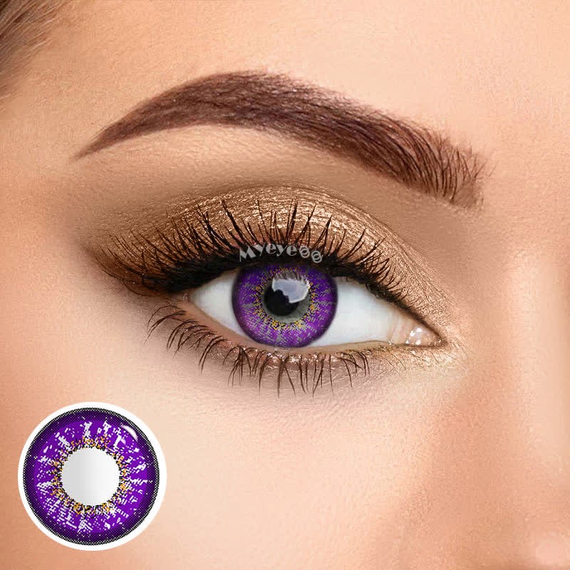 Coloredeye Purple Prescription Cosplay Colored Contact Lenses