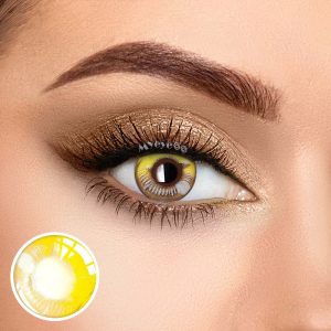 Coloredeye Anime Yellow Prescription Cosplay Colored Contact Lenses