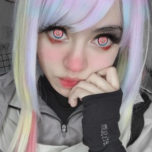 Coloredeye Blind Titan Pink Cosplay Colored Contact Lenses