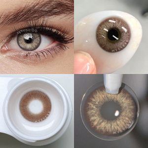 Coloredeye Rime Brown Prescription Men Colored Contact Lenses