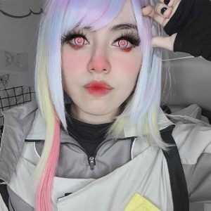 Coloredeye Blind Titan Pink Cosplay Colored Contact Lenses