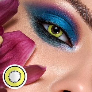 Coloredeye Elements Yellow Prescription Cosplay Colored Contact Lenses