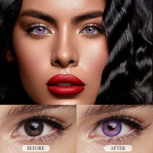 Coloredeye Magic Hour Vika Violet Prescription Colored Contact Lenses