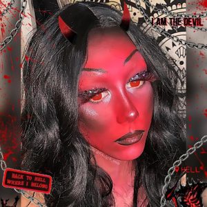 Coloredeye Blind Red Mesh Cosplay Colored Contact Lenses