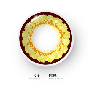 Coloredeye Sunflower Yellow Brown Prescription Cosplay Colored Contact Lenses