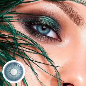 Coloredeye New York III Blue Prescription Colored Contact Lenses