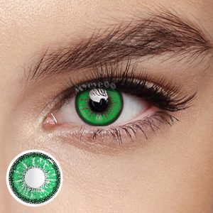 Coloredeye Genshin Impact Green Prescription Cosplay Colored Contact Lenses