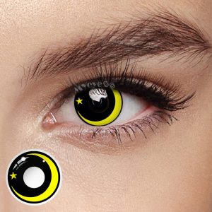 Coloredeye Moon Star Yellow Cosplay Colored Contact Lenses