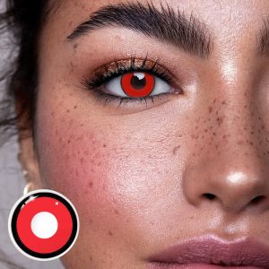 Coloredeye Manson Red Prescription Cosplay Colored Contact Lenses