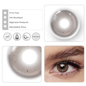 Coloredeye Dusty Brown Prescrition Colored Contact Lenses | 6 Months