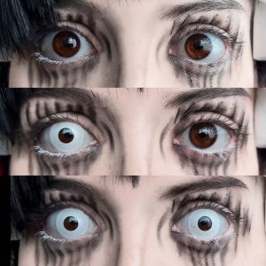 Coloredeye White Block Prescription Cosplay Colored Contact Lenses