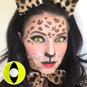 Coloredeye Yellow Cat Eyes Prescription Cosplay Colored Contact Lenses