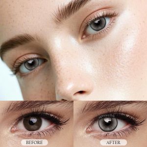 Coloredeye Butterfly Grey Prescription Colored Contact Lenses