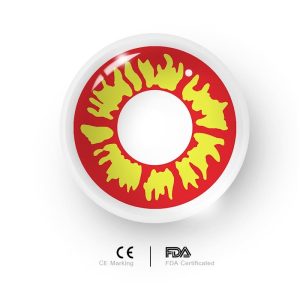 Coloredeye Flame Prescription Cosplay Colored Contact Lenses